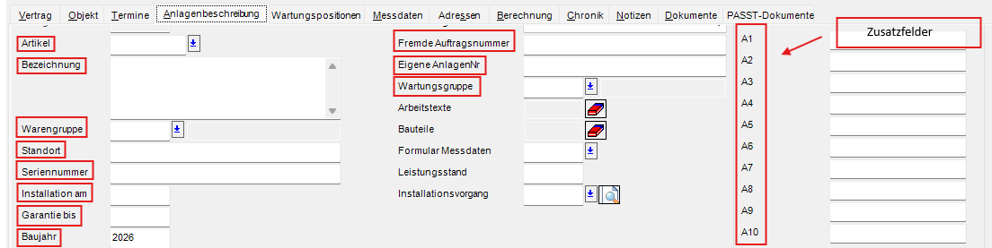 Anlagenbeschreibung aus PASST