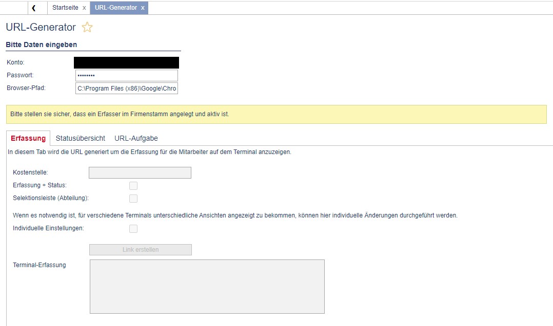URL-Generator in der Administration