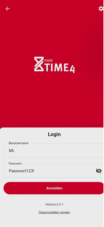 Login mit Benutzername und Passwort