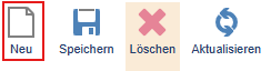 Anlegen eines neuen Datensatzes