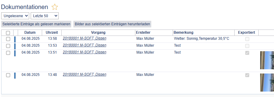 Dokumentationen