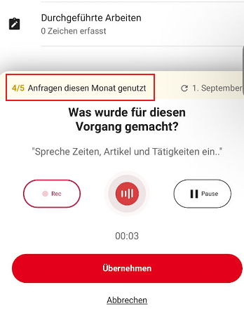 Anzeige verfügbare Berichte in der Free-Version
