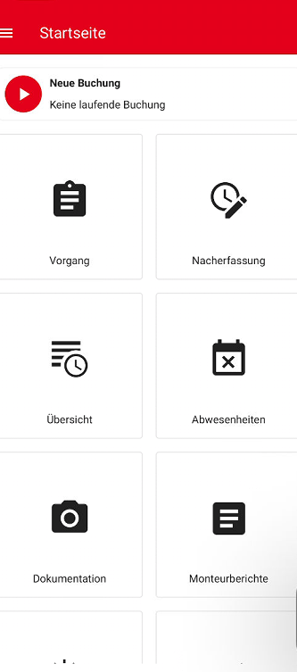 Die Startseite im Kachel Modus